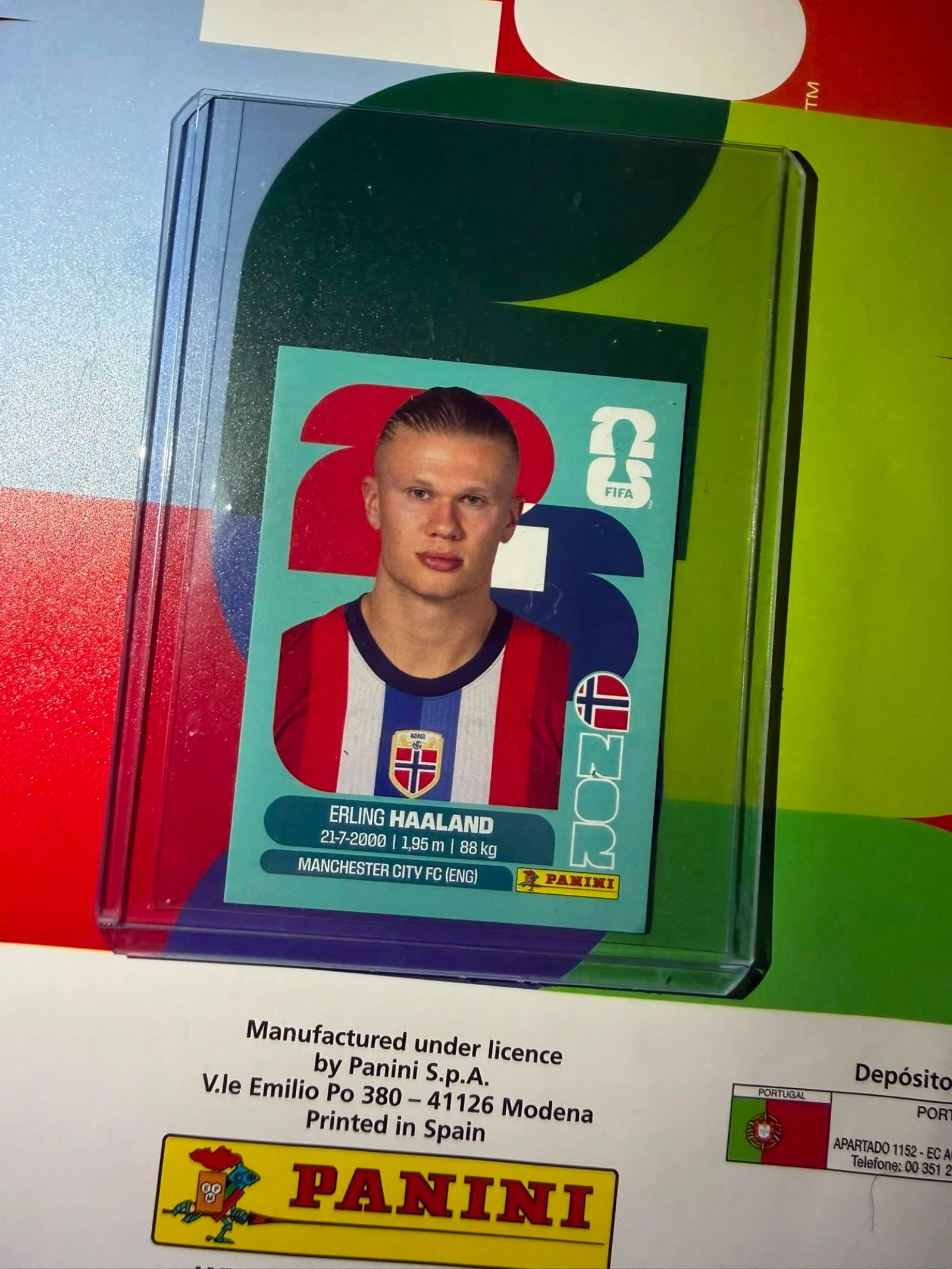 Cromo Panini Mundial 2026 Haaland